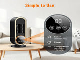 Space Heaters for Indoor Use with Remote, 2s Efficient Heating, Overheat & Tilt Protection, 1200W V1197-JD-041901