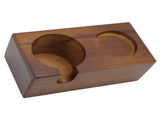 Wooden Coffee Protafilter Stand Holder Coffee Tamper Holder Stand Tamping Station Brown V1294-YM0717-3118220188411