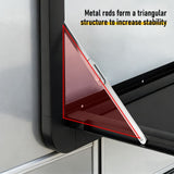 Aumerage Aluminium Folding Caravan Table Lockable, Space-Saving Portable Table with 50kg Capacity, V1181-AT005-BK