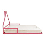 Pine Wood Floor Bed House Frame for Kids and Toddlers V63-849621
