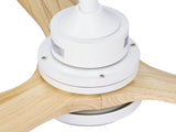 Devanti 52'' Ceiling Fan AC Motor LED Light Remote - Light Wood CF-B-52-331C-DW