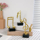 Desktop Decor,3 Pieces Music Note Resin Sculpture Table Statue Indoor Centerpiece Ornament Piano V1192-AZ-W-28050