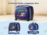 Kids Luggage Set, 2 Piece, 45.7 cm Hardside Rolling Wheels Suitcase with Hard-Shell Backpack, V952-2JTETXLX2PCSJ0HWG001V0
