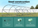 Green Fingers Greenhouse 9x3x2M Walk in Green House Tunnel Plant Garden Shed Dome GH-WALK-F-900X300X200-GN-AB