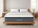 Queen Euro Top Pocket Spring Mattress Motion Isolation Comfort with CertiPUR-US Certified Foam V63-930291