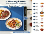 Devanti Food Warming Mat 60 x 38cm Electric Food Warmer With Timer FWM-6D-BL