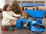 Extra Large Moving Bags, 4 Pack Blue Heavy Duty Totes For Storage with Visible Window, Wrap Around V1258-DP02-C-1095