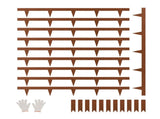 Steel Landscape Edging, 10 Packs 40 x 4.5 in Weather-Resistant & Pre-Rust Metal Landscape Edging, V952-NHGJSPZ40INC64GX7V0
