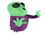 Window Blow Up Alien 3.9ft LED Powerful Blower 210T Polyester Fiber IP44 Water Resistant Ghost Broke V1294-YM0901-3115240071112