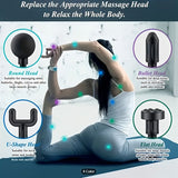 Green Portable Deep Tissue Massager 6-Speed & 4 Heads & 15-Min TimerProfessional Muscle Recovery, V1106-AMY003