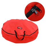 Red Christmas Gift Storage Bag Decoration Bell Wreath Garland Container Waterproof Dustproof V1294-YM0901-3111200129011