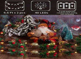 3M 30 LED Pinecone String Lights, Battery Powered, Xmas Red Berries Decor V1263-JX-5088