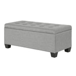 Artiss Storage Ottoman Blanket Box 97cm Linen Light Grey OTM-L2-LINEN-LI-GY