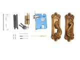 European Style Door Handle Lock Set Aluminum Silent Retro Interior Entry Door Lever Lock with 3 Keys V1294-YM0901-3114250017811