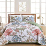 Warm and Inviting Quilted Bedspread and Pillowcases Set: Designed for Relaxation - Queen size V745-MAC080611Q13U