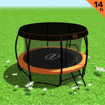 Kahuna Trampoline 14 ft with Roof - Orange TRA-KAH-14-OR-RF