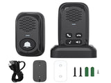 RF433 Wireless Intercom Ring Doorbell Chime with 1 Inside Sensor 984ft Range No Internet Required V1294-YM0901-H48995B