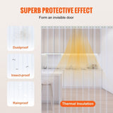 Strip Curtain, 75' Length x 8" Width x 0.08" Thickness, Clear PVC Smooth Curtain Strip Door Bulk V952-JZPVC75X81PCS95JYV0