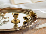 Vintage Candlestick Candle Holders Brass Taper Gold Candle Stick Victorian Style for Table V1192-AZ-W-3613