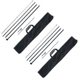 Feather Flag Pole Kit 2 Packs Swooper Flag Pole 16.3 ft with Ground Stakes V952-QGYMQJGZ45M2VXKTYV0