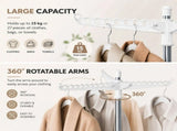 CARLA HOME Folding Clothes Drying Rack, 3 Rotatable Arms, Stainless Steel V178-36546