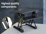Fortia Corner Desk Riser 110cm Wide Adjustable Sit to Stand for Dual Monitor, Keyboard, Laptop, V219-FURDTDFORACX1
