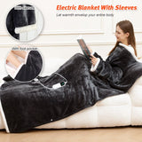 Warm Full Body Wearable Heated Blanket With Foot Pocket & Auto Shut Off, 127177CM Washable V1188-MS-603-010