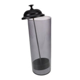 Grey Plastic Straw Holder for Counter with Lid Ideal for Smoothie Straws and Home Supplies V1369-AZ3-W-17318