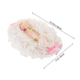Pink Victorian Tea Party Hat Rattan Bonnet with Floral Wide Brim Sunshade V1370-AZ4-14437