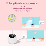 UV LED Nail Lamp Cordless Mini UV Light for Gel Nails Tips,Portable Hands Free Flash Cure Light,USB V1192-AZ-W-2643