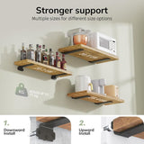 6-pack 10cm Floating Shelf Brackets, Heavy Duty Shelf Brackets for Shelves, Black Painted Metal Wall V1188-SU-M912-495