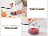 Food Processor - Cordless and USB-C Rechargeable - 4 Cups for Portion Control - Powerful Stainless V1188-MS101-00787-1