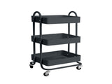 Levede 3 Tiers Kitchen Trolley Cart Grey HO0576-3-GY_NZ