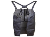 Pierre Cardin Professional Leather Apron Butcher Woodwork Hairdressing Barber Chef - Black V563-PC3432-BLACK