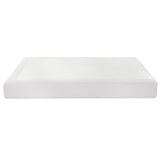 Artiss Compression Bed Frame Queen Size No Assembly Vacuum High Density Sponge Boucle Cream White BED-FOAM-BASE-Q-WH