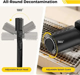 Rechargeable Electric Grill Cleaning Brush, Cordless 3 Speed Stainless Steel Brush Head, IPX5 V1189-LC-HW-00410