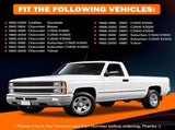 Exterior Door Handles Front/Rear Left & Right for Chevy C1500 C2500 C3500 K1500 K2500 K3500 GMC V1258-DP02-C-850
