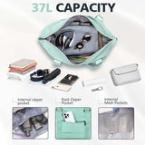 Weekender Travel Duffle Bag with Trolley Sleeve, Small Gym and Overnight Bag for Carry On Flights, V1189-LC-AMZ-00115