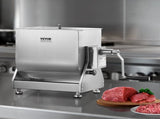 Manual Meat Mixer, 15L Tilt Tank Meat Processing Equipment, Stainless V952-SYRLJBJKQXK16O0YZ001V0