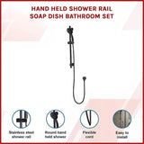 Hand Held Shower Rail Soap Dish Bathroom Set V63-847841