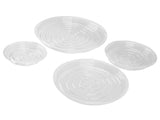 20pcs Plant Saucer Tray 6in 8in 10in 12in Heavy Duty Plastic Clear Flower Plant Pot Drip Tray for V1294-YM0703-3111230137911
