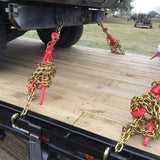 Chain Load Binder, 8 mm Tie Down Kit with 3 Ton Working Load Capacity and Two Grab Hooks, Includes V952-JLSJSJYCLTJTBZX6EV0
