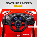 ROVO KIDS Lamborghini Inspired Ride-On Car, Remote Control, Battery Charger, Red V219-TOYROTRVL1RB