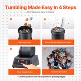 Rock Tumbler Machine 4 lbs Rock Polishing Kit 9 Speed 9-Day Timer Steel V952-YSDMJHSSDKDZQ5BWRV3