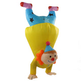 Adult Inflatable Handstand Clown Costume Halloween Upside Down Clown Inflatable Costume V1294-YM0703-3115230020011