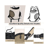 Versatile Front-Facing Pet Carrier Backpack with Breathable Mesh and Safety Leash for Small Cats and V1341-ZY-GNPC67UX-BEIGE