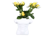 Men Body Vase Pottery Flower Vase Polished Compact Versatile Decor for Home Desk Office Living Room V1294-YM0710-3115230108211