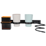 Multifunctional Space Aluminum Bathroom Storage Rack Hair Dryer Toothbrush Holder V1294-YM0901-3112200098311