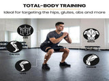 PROFLEX 3-Piece Hip Resistance Band with Storage Bag, Grey, Dark Grey, Black Pack V219-FTNRBSFT3GBA