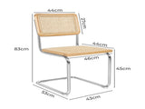 Levede 2x Rattan Chair Dining Chairs CH1109-2-NT